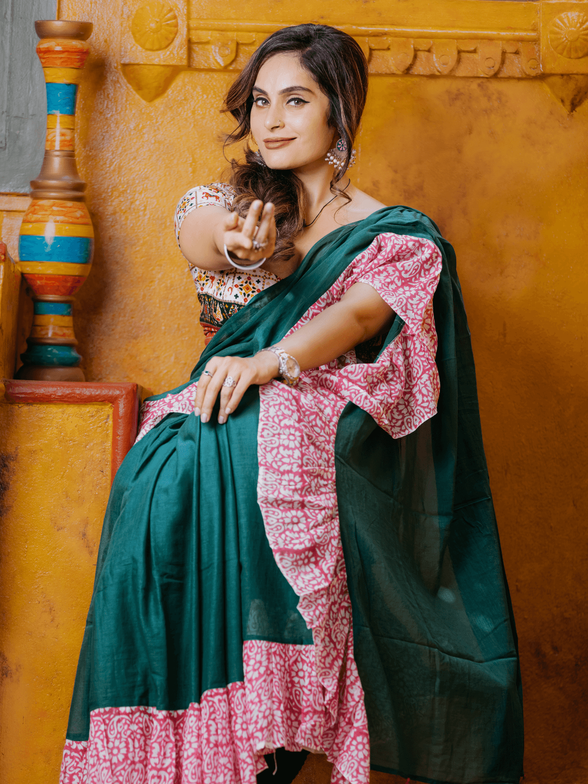 Khushiyon Ki Bahar Saree (Spring's Embrace)