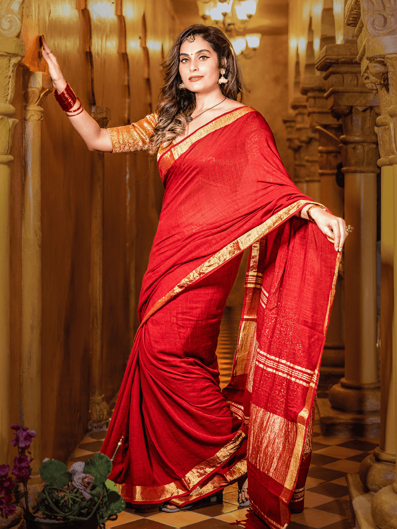 Laal jui sari — IKA POPUP STUDIO