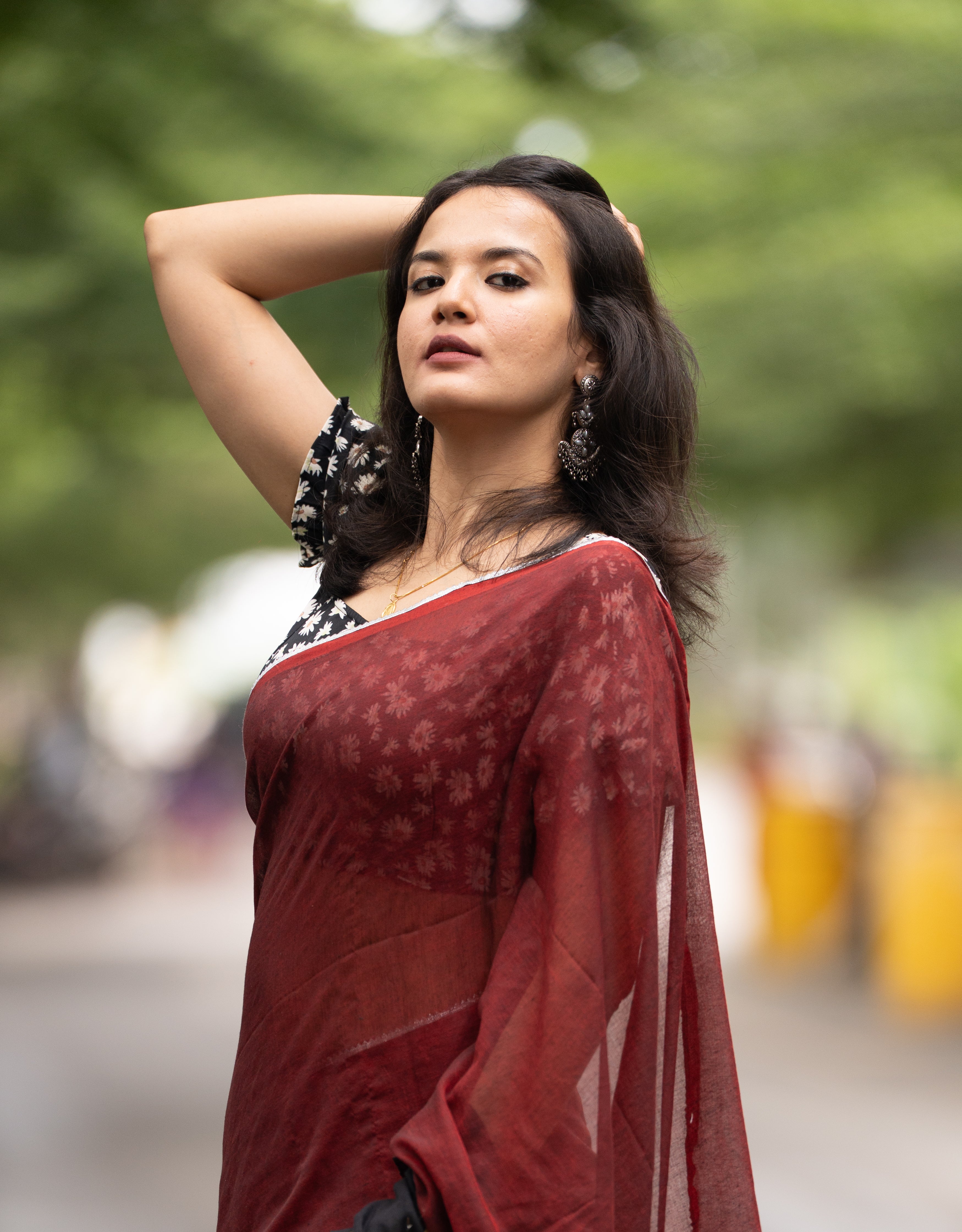 The Rudrakshi Saree (Mul Mul Cotton Saree)