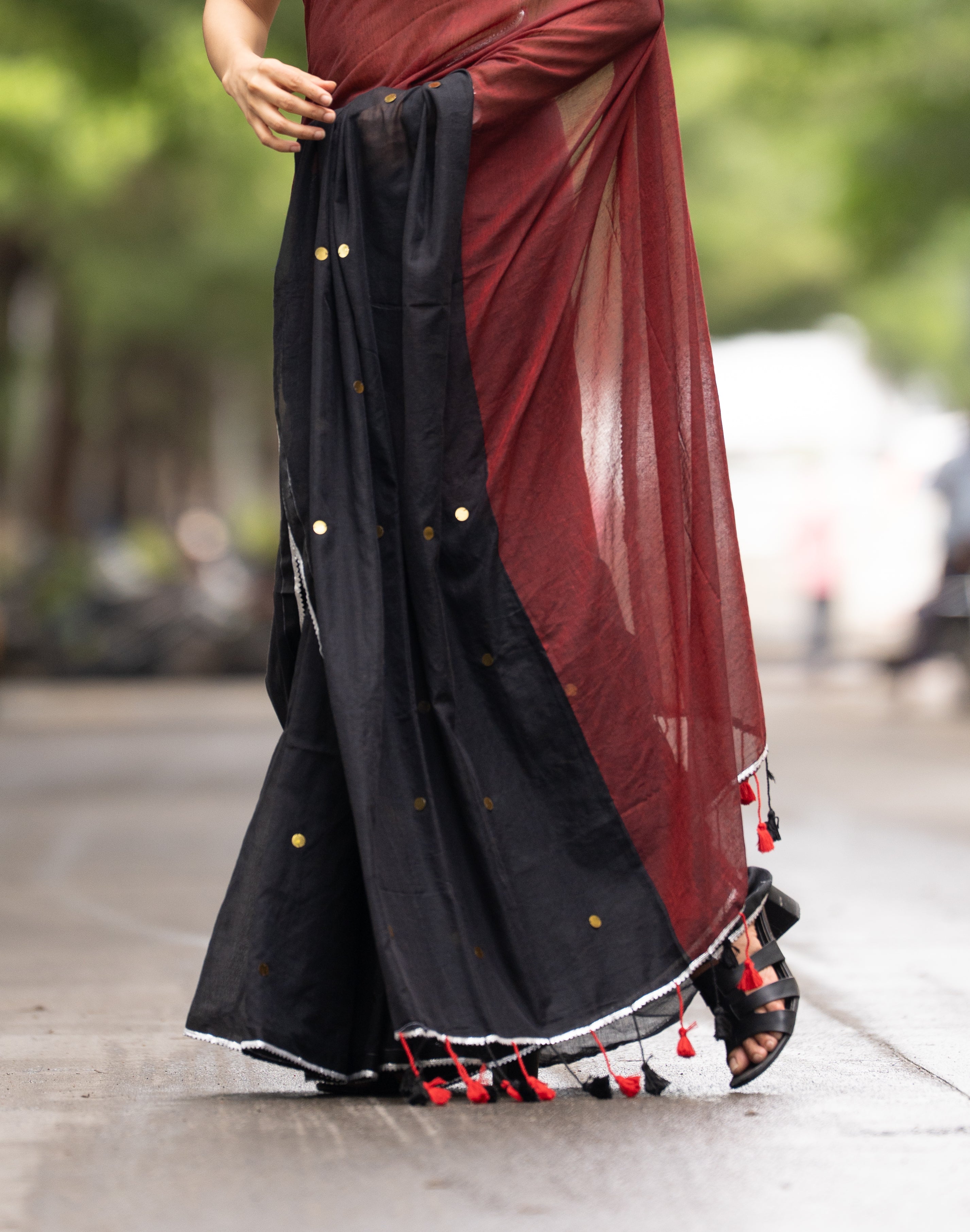The Rudrakshi Saree (Mul Mul Cotton Saree)
