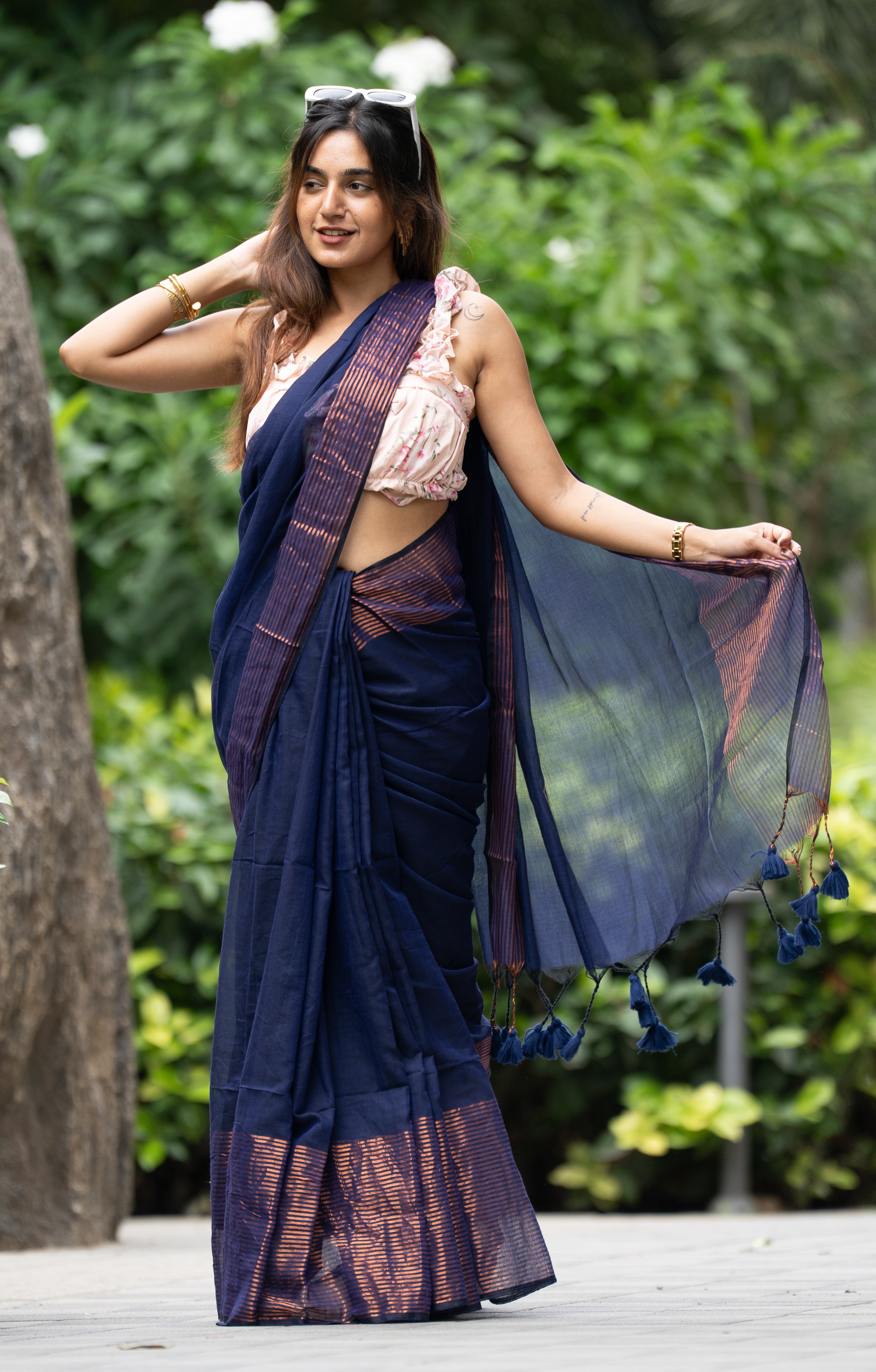 Indraneel (Mul Mul Cotton Saree)