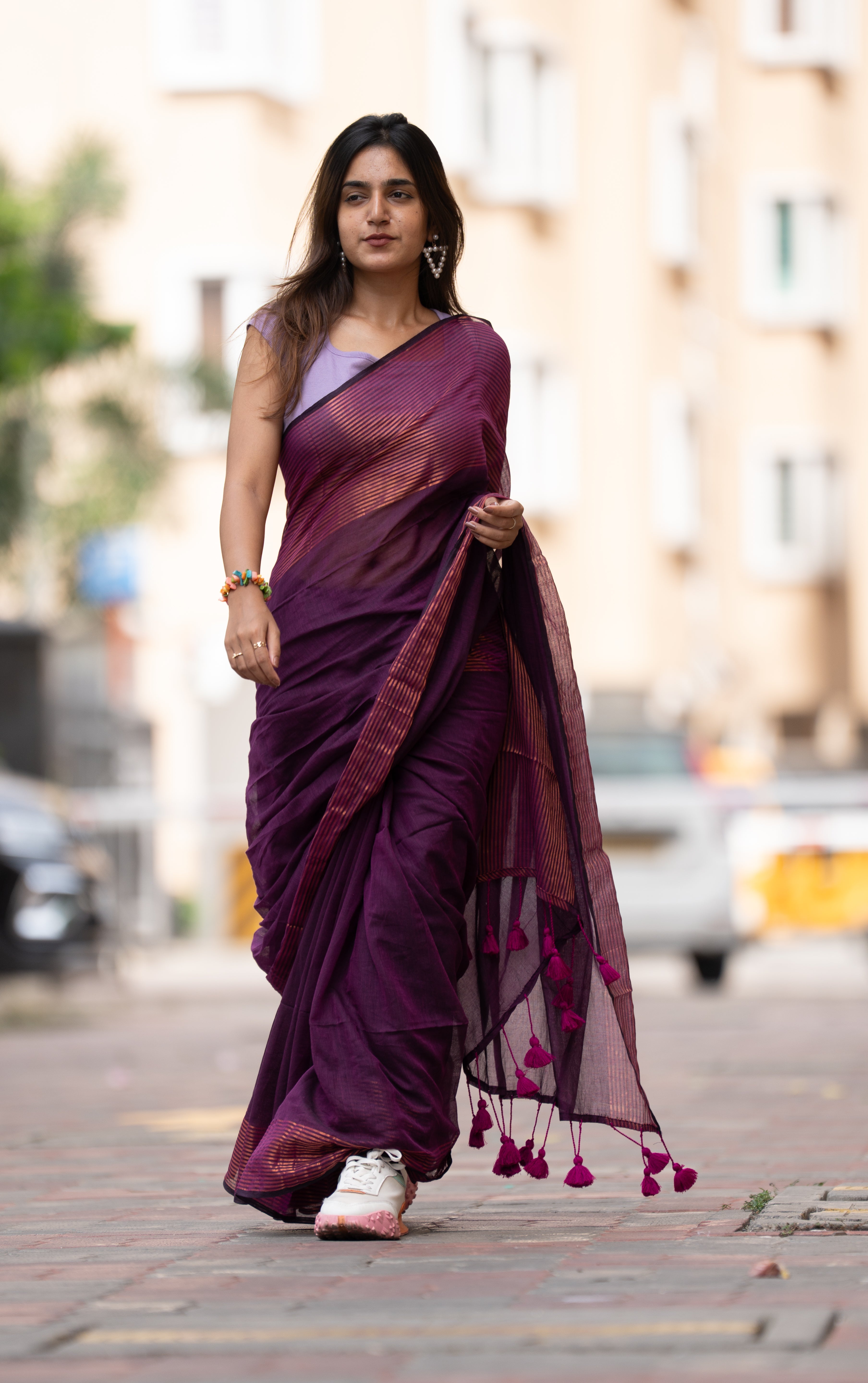 JamuniJalwa (Mul Mul Cotton Saree)