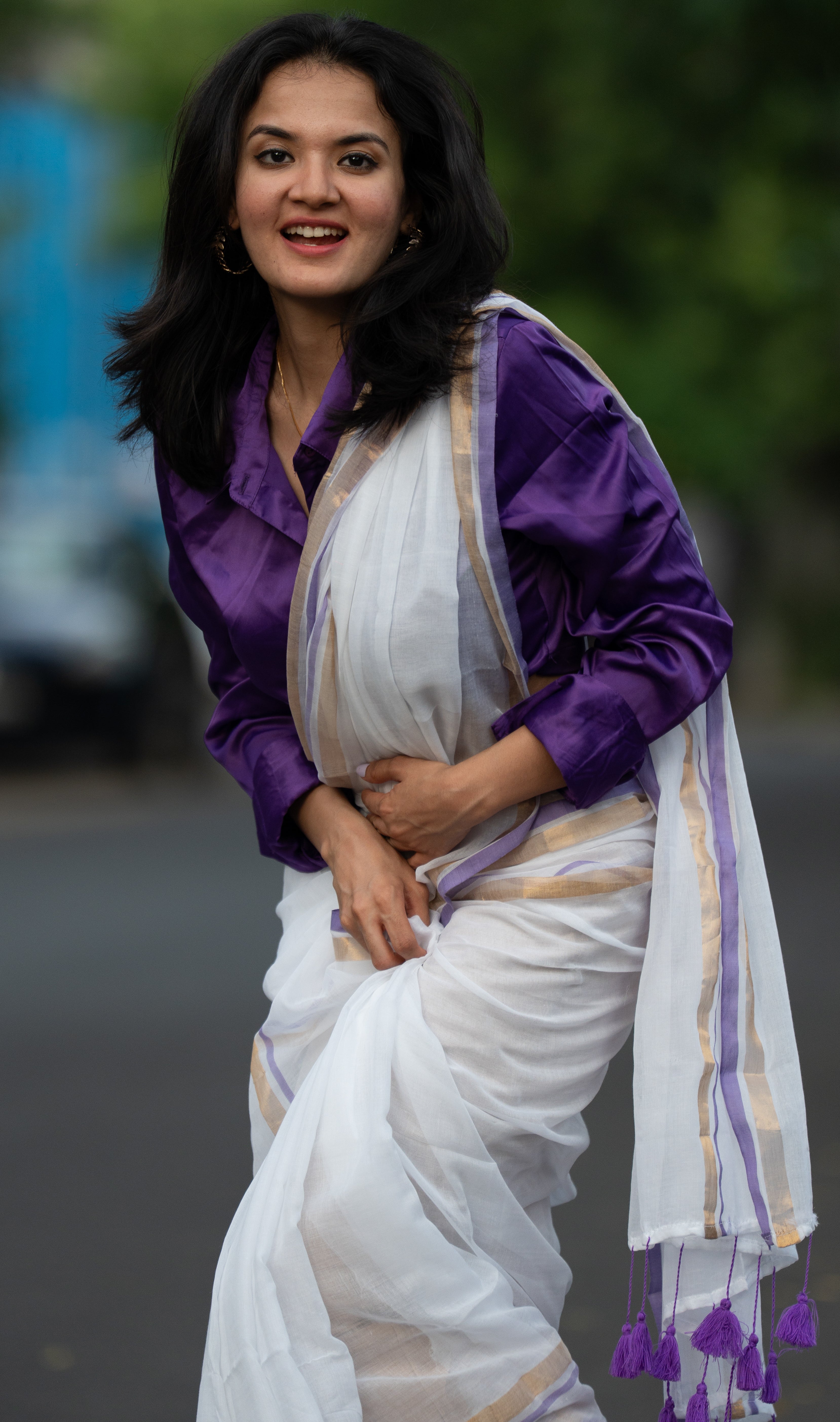 Shwetambara (Mul Mul Cotton Saree)